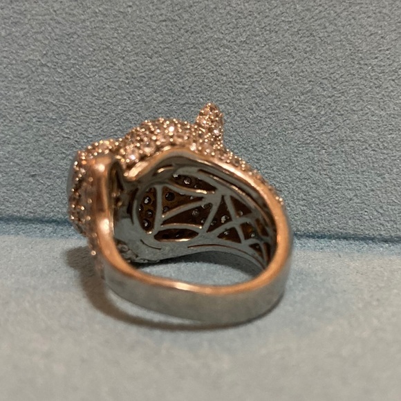 Panther crystal silver ring - Picture 5 of 12